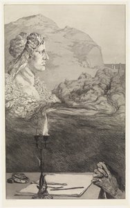 Title Page (Picturesque Dedication / Invocation) (Rescues of Ovidian Victims, Opus II, Plate 1 [1b]) by Max Klinger