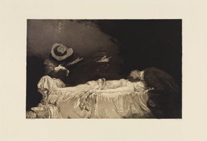 Death (A Love, Opus X, Plate 10) by Max Klinger