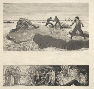 Vom Tode I, Opus II, 1889 No. 2 by Max Klinger