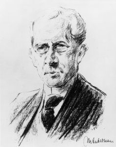 Arno Holz / Lithograph by Max Liebermann