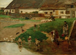 Village Pond in Etzenhausen - Village Idyll