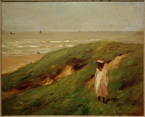 Dune near Noordwijk with Child - Girl in the Dunes