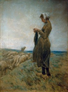 Dutch Shepherd Girl (Knitting Shepherdess)