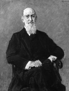 James Israel, Portrait, Painting by M. Liebermann