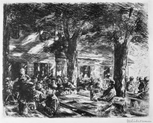 Beer Garden in Rosenheim