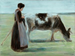 Girl with Cow