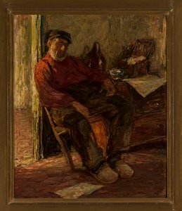 Man in Interior by Max Liebermann