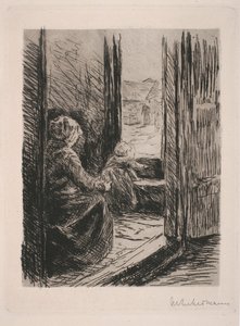 Mother and Child by Max Liebermann