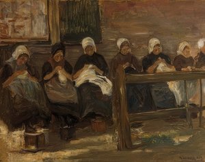 Sewing Girls in Huyzen - Study with Seven Figures
