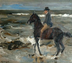 Rider on the Beach by Max Liebermann