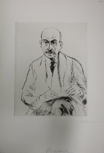 Self-Portrait at 70 by Max Liebermann