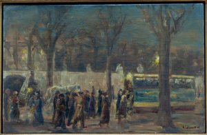Street Scene at Brandenburg Gate (Evening at Brandenburg...)