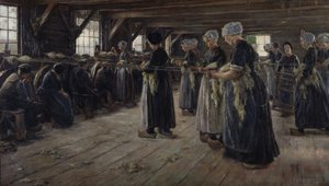 The Flax Barn at Laren by Max Liebermann