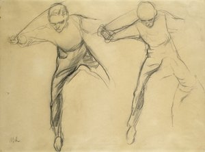 Two Male Figures by Max Liebermann