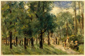 Path in the Tiergarten with Walkers