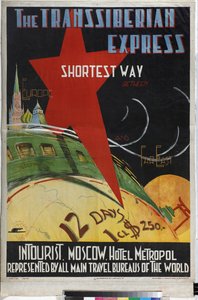 Transsiberian Express (Poster of the Intourist Company) by Max Litvak