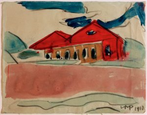 House on the Beach (Bathhouse) by Max Pechstein