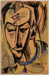 Male Head by Max Pechstein