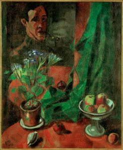 Self-Portrait with Still Life by Max Pechstein