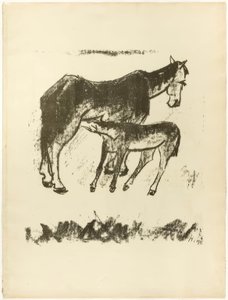 Suckling Foal, from The Samland Ode by Max Pechstein