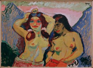 Two Girls by Max Pechstein