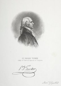 St. George Tucker, Judge of Court of Appeals of Virginia by Max Rosenthal