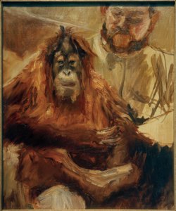 The Orangutan Sailor and His Keeper by Max Slevogt