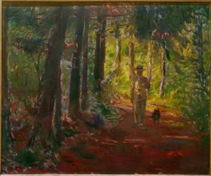 Man on a Forest Path by Max Slevogt