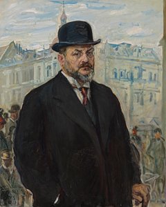 Self-Portrait with Black Hat by Max Slevogt