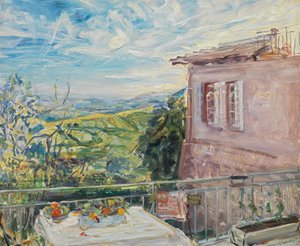Terrace in Neukastel by Max Slevogt