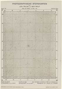 Photographic Star Charts October 15, 1901 by Max Wolf, Johann Palisa