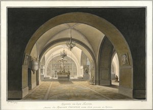 Interior of the Church of the Holy Sepulchre at the Site of Golgotha