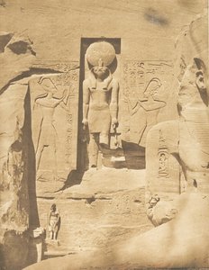 Decoration of the Entrance of the Great Speos of Abu Simbel: The God Phra Receiving the Offerings by Maxime Du Camp