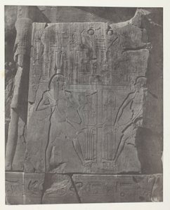 Gournah, Sculptures of the Throne of the Colossi; Thebes by Maxime Du Camp