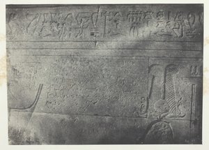 Grand Temple of Isis at Philae, Demotic Inscription, Nubia, 1849-51, printed 1852 by Maxime Du Camp