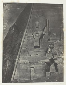 Ibsamboul, Eastern Colossus of the Great Temple of Phre; Nubia, plate 103 from the album "Egypt, Nubia, Palestine and Syria" (1852)