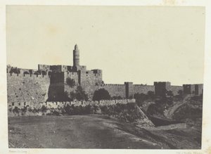 Jerusalem, Western Part of the Walls; Palestine by Maxime Du Camp