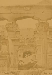 Kalabcheh; Entrance of the Naos by Maxime Du Camp
