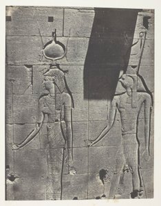 Kalabscheh, Sculptures of the Rear Facade of the Temple; Nubia, plate 92 from the album "Egypt, Nubia, Palestine and Syria" (1852)