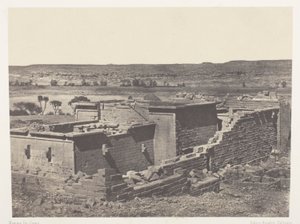 Kalabscheh, General View of the Temple of Kalabscheh (Talmis); Nubia by Maxime Du Camp