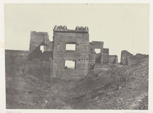 Medinet-Habu, Eastern Facade of the Harem of Ramses-Miamun; Thebes by Maxime Du Camp
