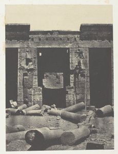 Médinet-Habou, Eastern Part of the Peristyle of the Palace of Ramses-Méiamoun; Thebes by Maxime Du Camp