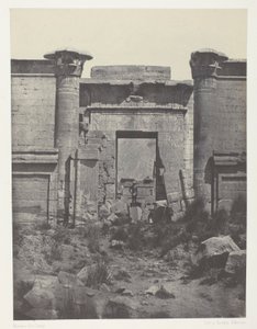 Medinet-Habu, Propylaea of the Thutmoseum; Thebes by Maxime Du Camp