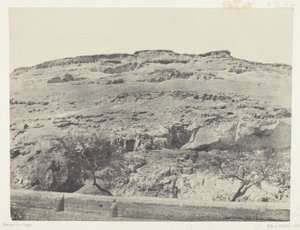 Necropolis of Ancient Lycopolis, Upper Egypt, plate 12 from the album "Egypt, Nubia, Palestine and Syria" (1852) by Maxime Du Camp