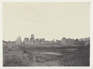 Palace of Karnak, Southern Propylaea; Thebes by Maxime Du Camp