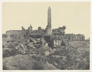 Palace of Karnak, Granite Sanctuary and Hypostyle Hall; Thebes by Maxime Du Camp