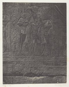 Palais de Karnak, Exterior Sculptures of the Granite Sanctuary; Thebes by Maxime Du Camp