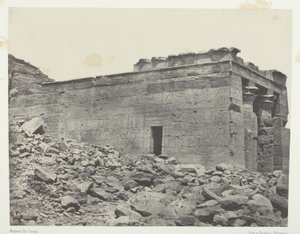Temple of Dendur (Ancient Tantour), Dedicated to the Triad Osiris-Isis-Horus; Nubia, plate 93 from the album "Egypt, Nubia, Palestine and Syria" (1852)