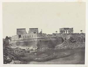 View Taken from the Southwest Angle, Philoe; Nubia, plate 69 from the album "Egypt, Nubia, Palestine and Syria" (1852) by Maxime Du Camp