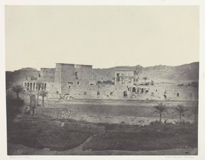View Taken from the Island of Beghé, to the West, Philoe; Nubia, plate 68 from the album "Egypt, Nubia, Palestine and Syria" (1852) by Maxime Du Camp